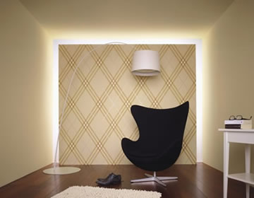 Pogled iz ugla pruža novu dimenziju i osjećaj svježine i radosti u interijeru