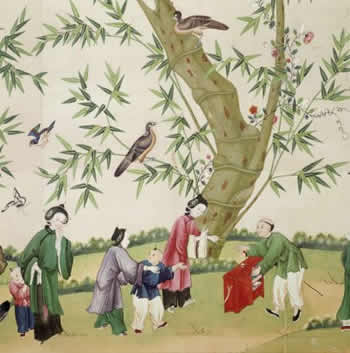 Ovi radovi prikazuju deataljne scene iz Kineskog života 17.stoljeća